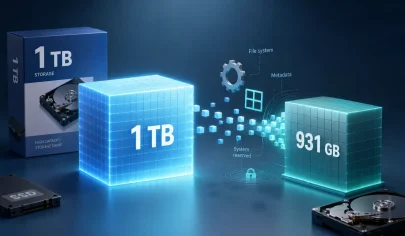چرا ظرفیت واقعی هارد و SSD کمتر از عدد روی جعبه است؟