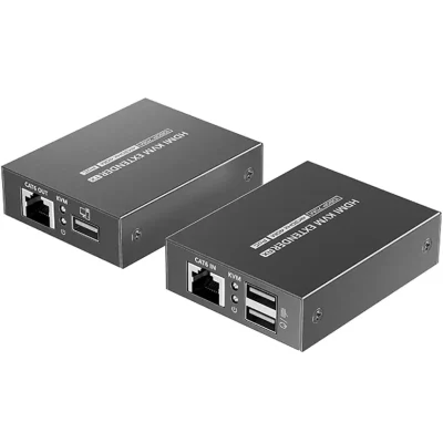 کی وی ام اکستندر HDMI لنکنگ مدل LKV372KVM-P پشتیبانی تا 70 متر POC