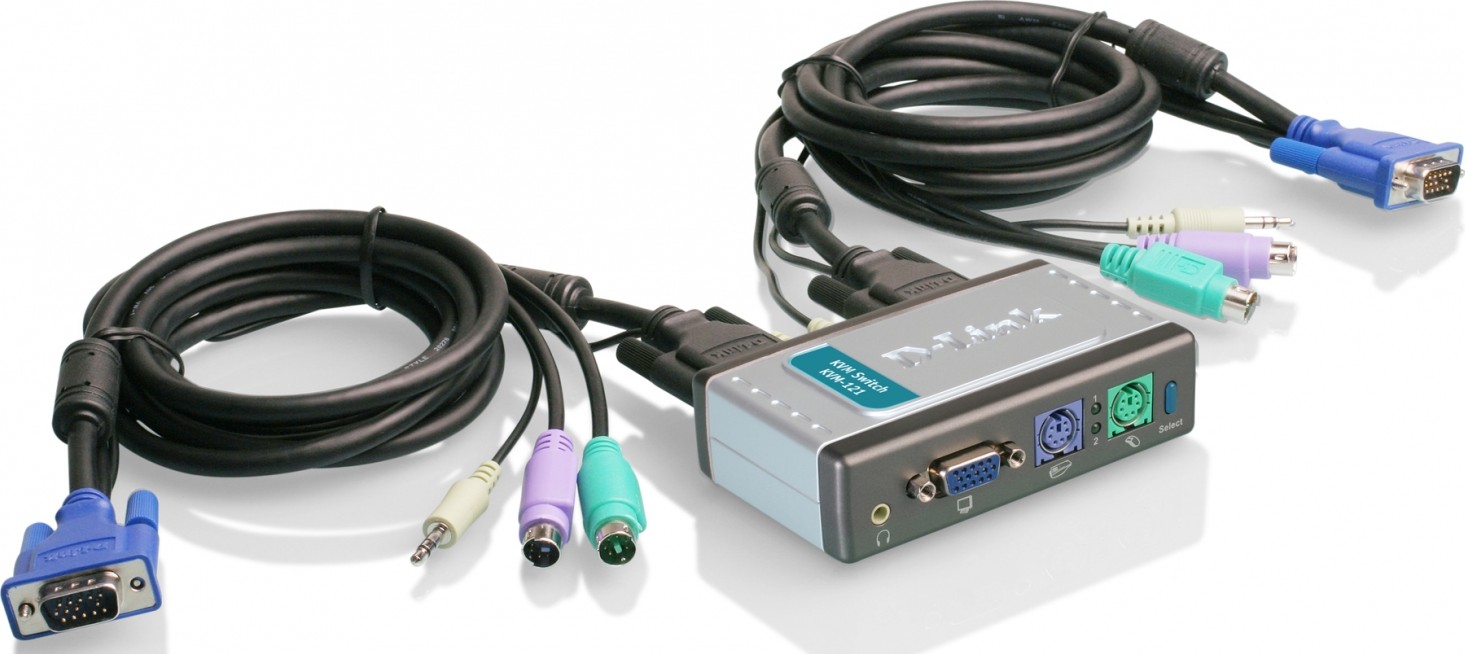 سوئیچ KVM با دستگاه های ورودی و خروجی USB