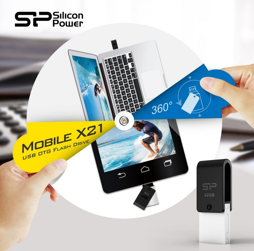 فلش مموری سیلیکون پاور Mobile X21 ظرفیت 32 گیگابایت