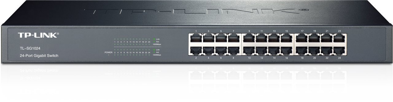 سوئیچ شبکه 24 پورت گیگابیت رکمونت تی پی لینک TL-SG1024