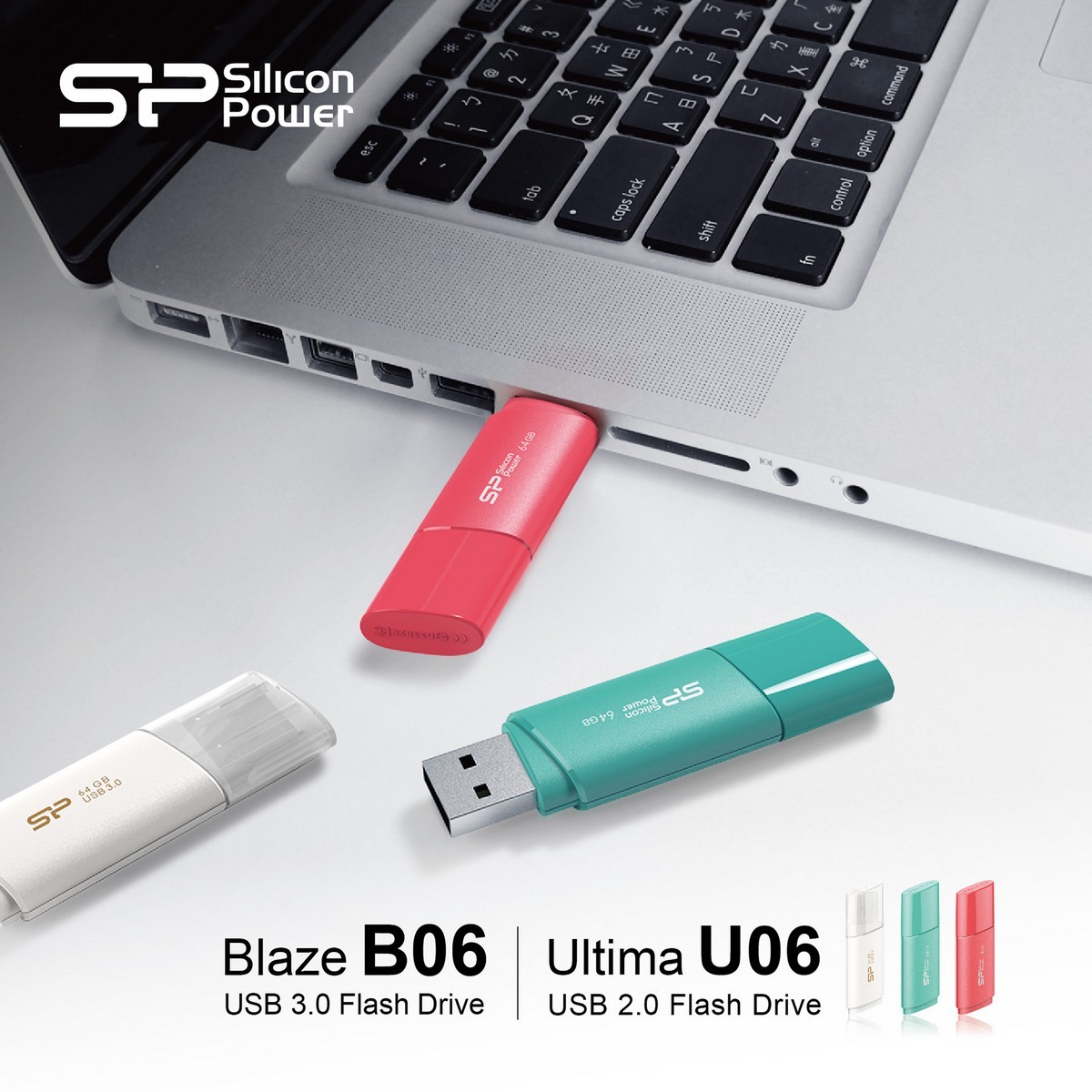 فلش مموری سیلیکون پاور Ultima U06 ظرفیت 64 گیگابایت