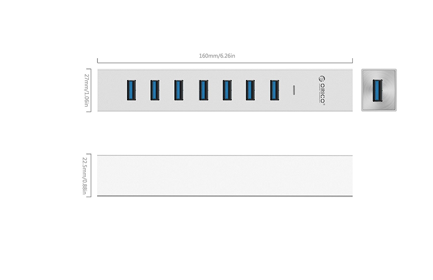 هاب 7 پورت USB 3.0 اوریکو ASH7-U3