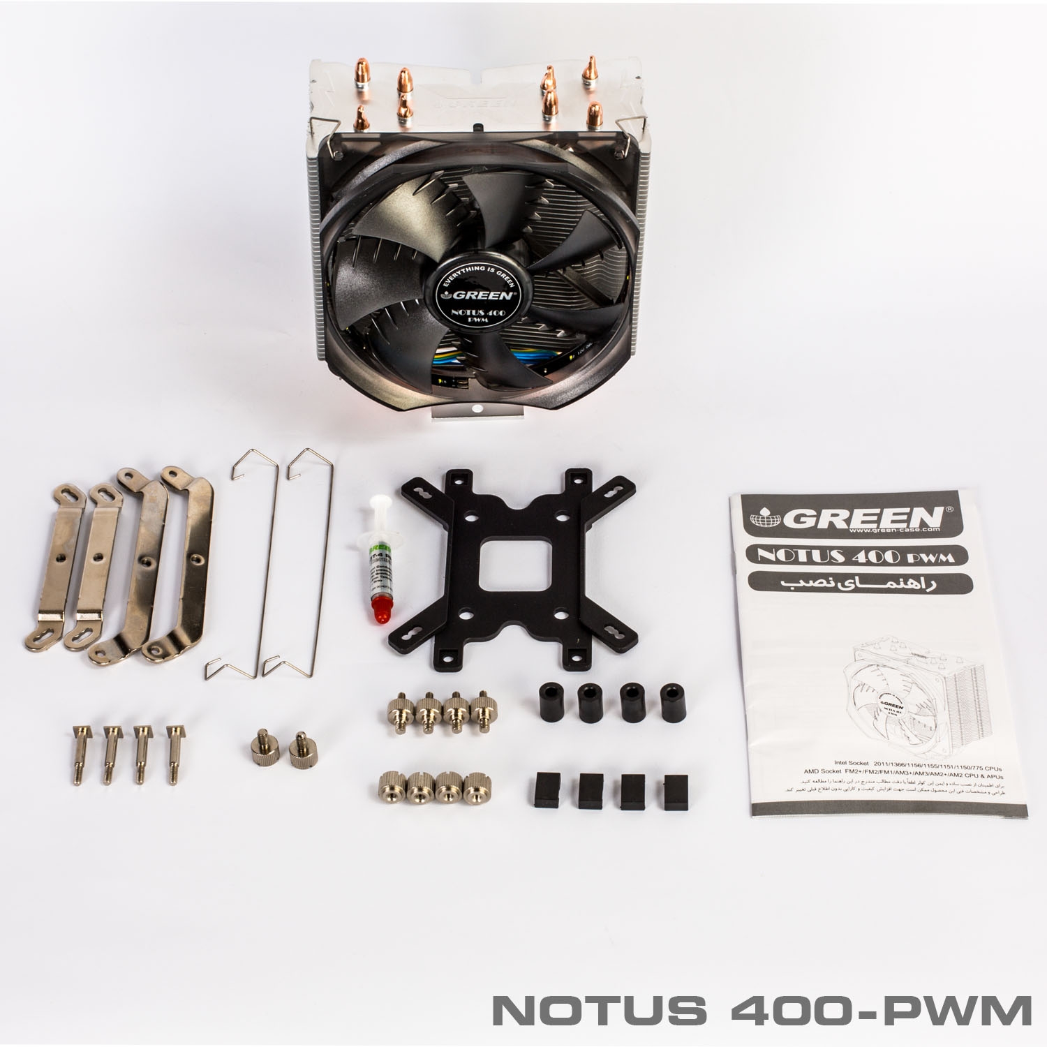 خنک کننده بادی پردازنده گرین Notus400-PWM