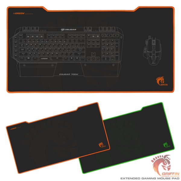 ماوس پد گیمینگ گرین GRIFFIN 700-L