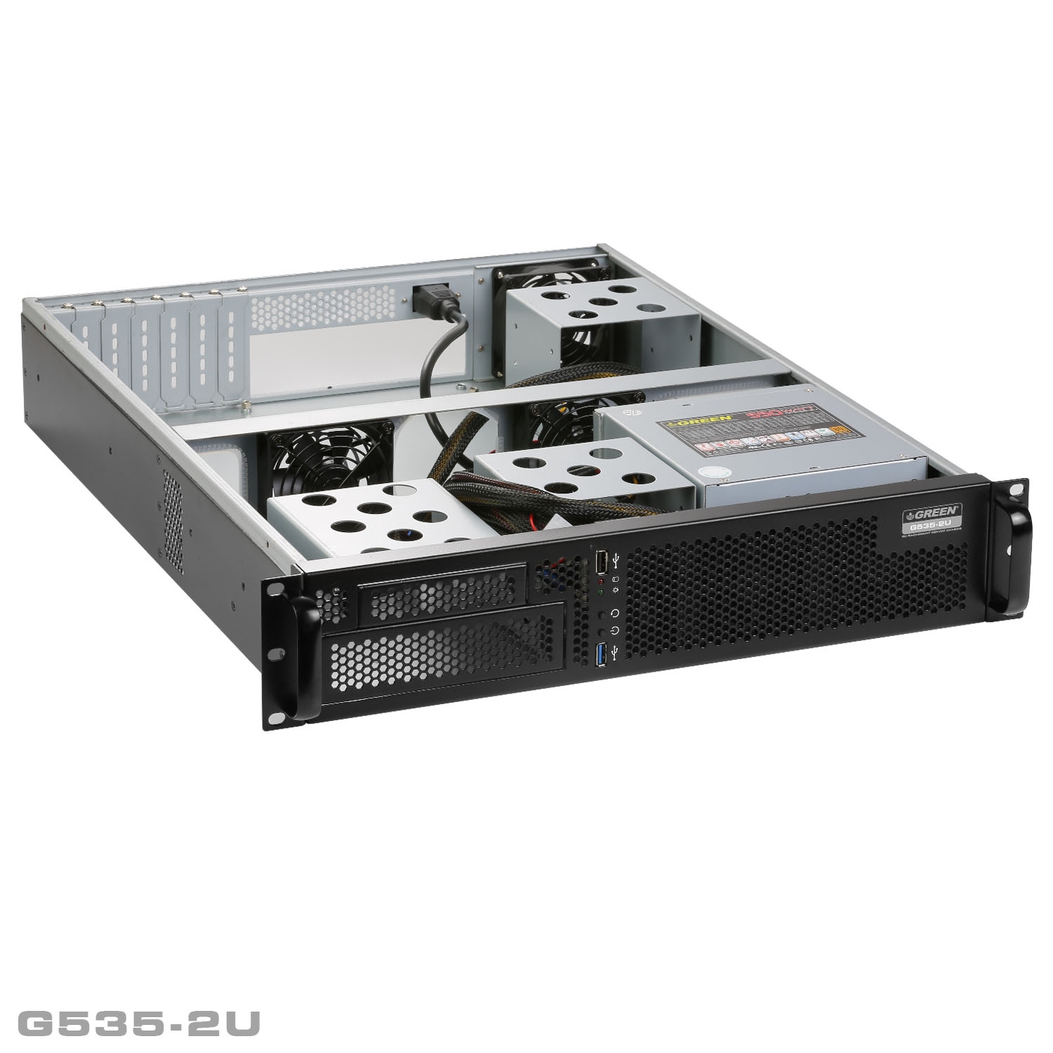 کیس رکمونت گرین G535-2U