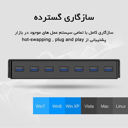 هاب 4 پورت USB 3.0 اوریکو H7928-U3-V1