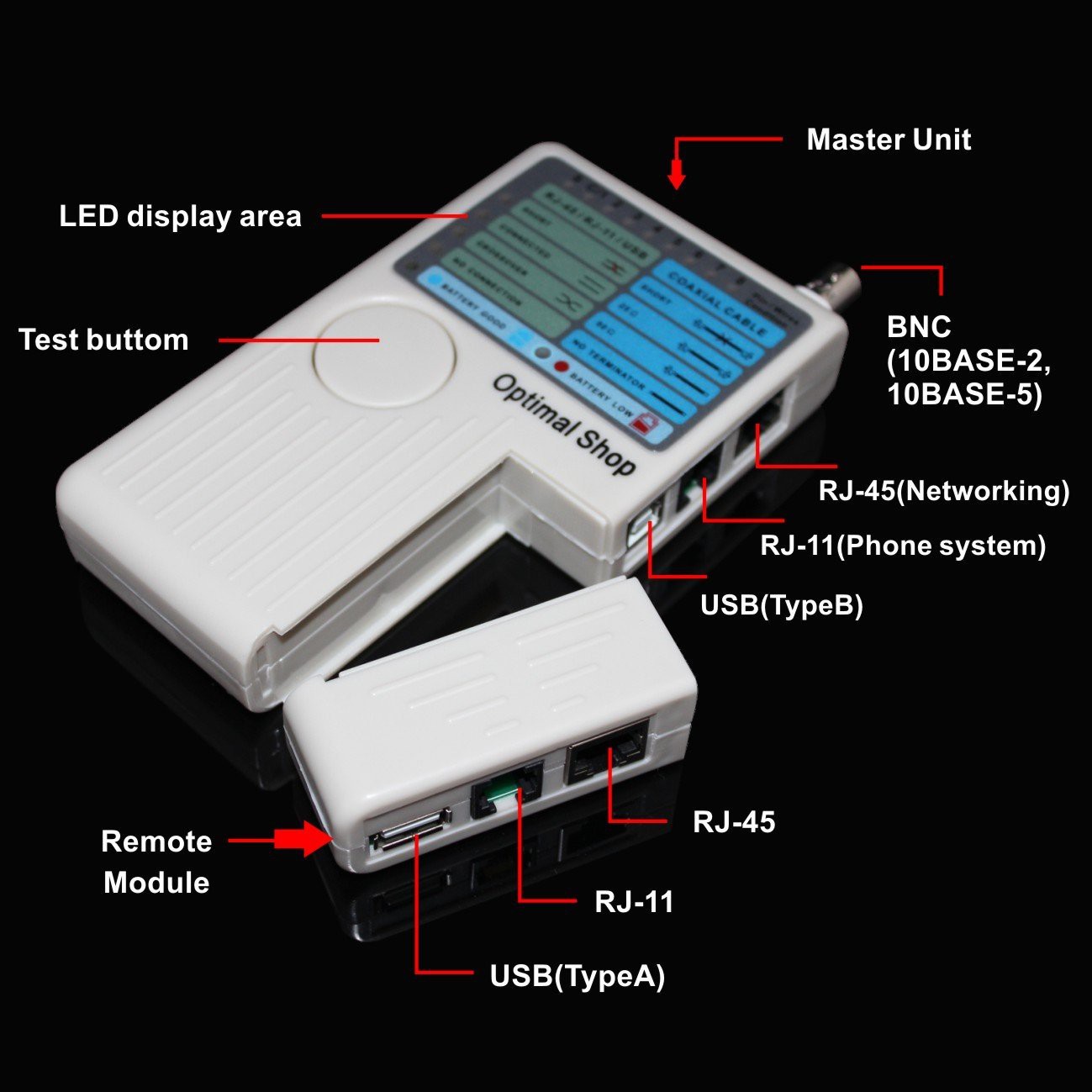 تستر شبکه همه کاره کی نت مدل K-NT0000USB