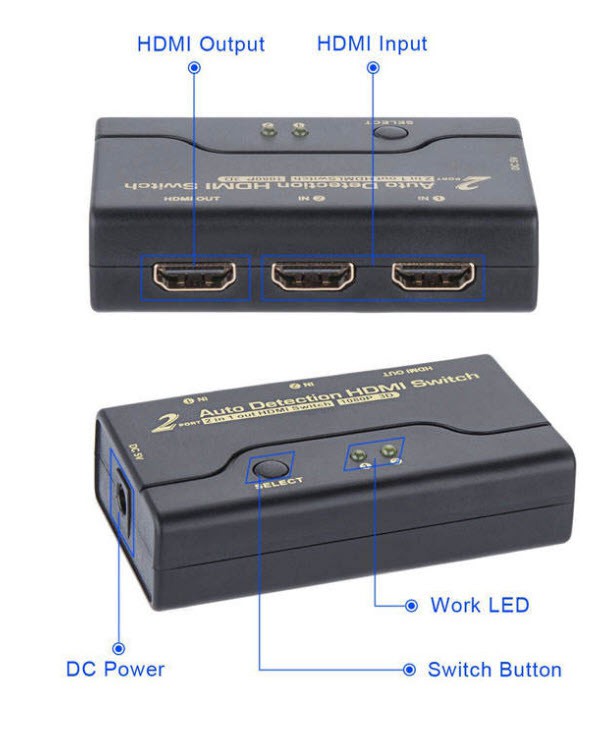 سوئیچ 2 پورت HDMI کی نت پلاس KPM9022