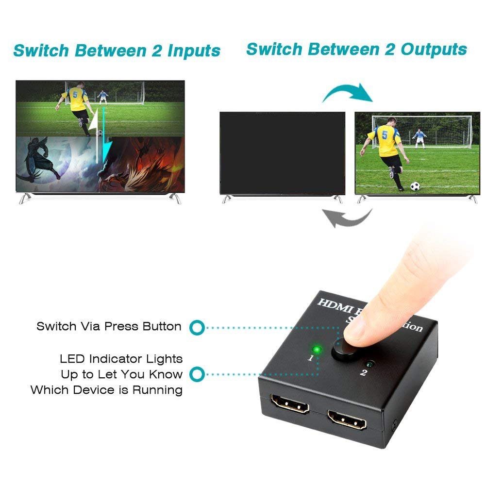 سوئیچ 2 پورت HDMI دوطرفه