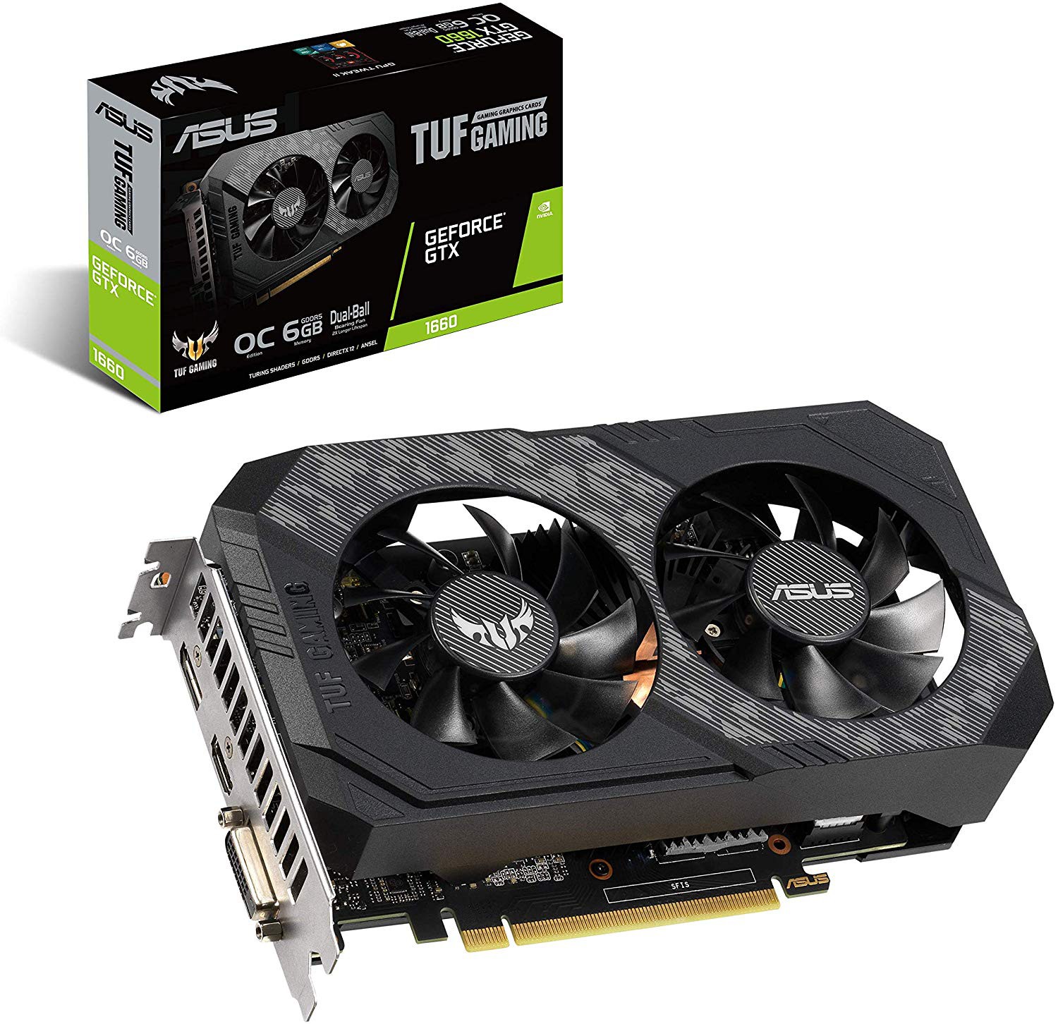 کارت گرافیک ایسوس TUF-GTX1660-O6G-Gaming