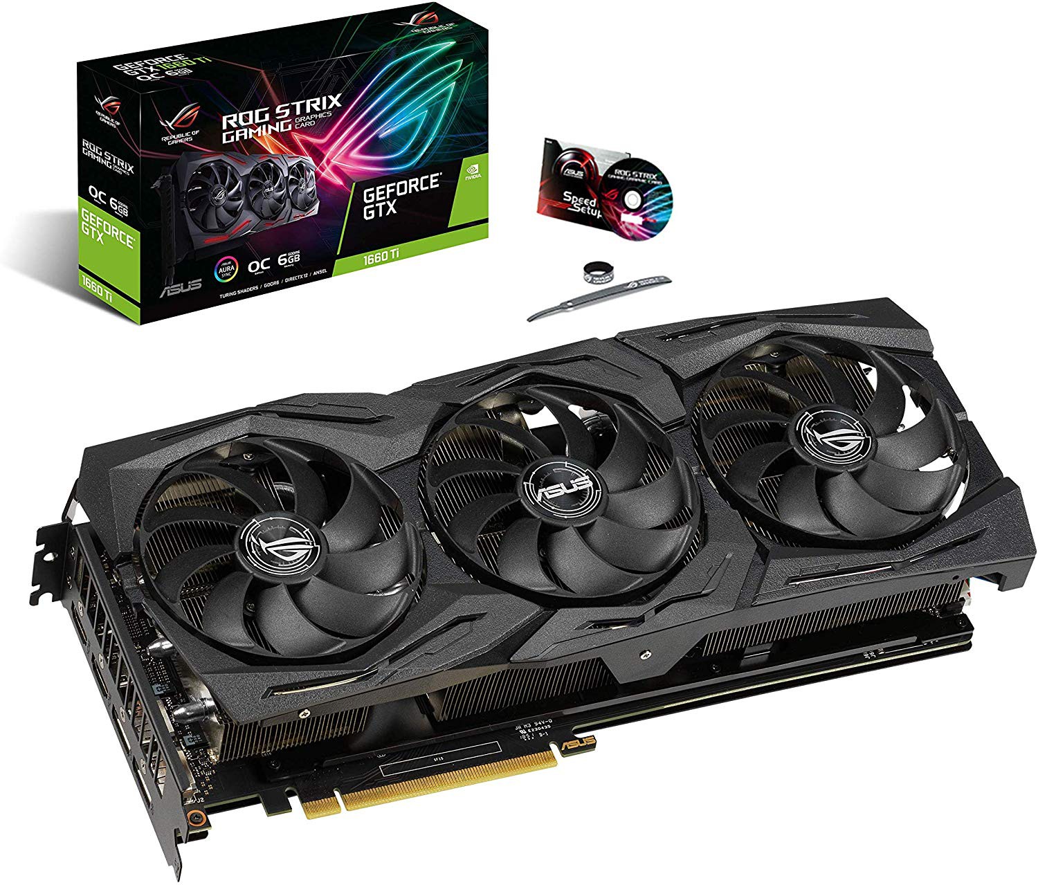 کارت گرافیک ایسوس ROG-STRIX-GTX1660TI-O6G