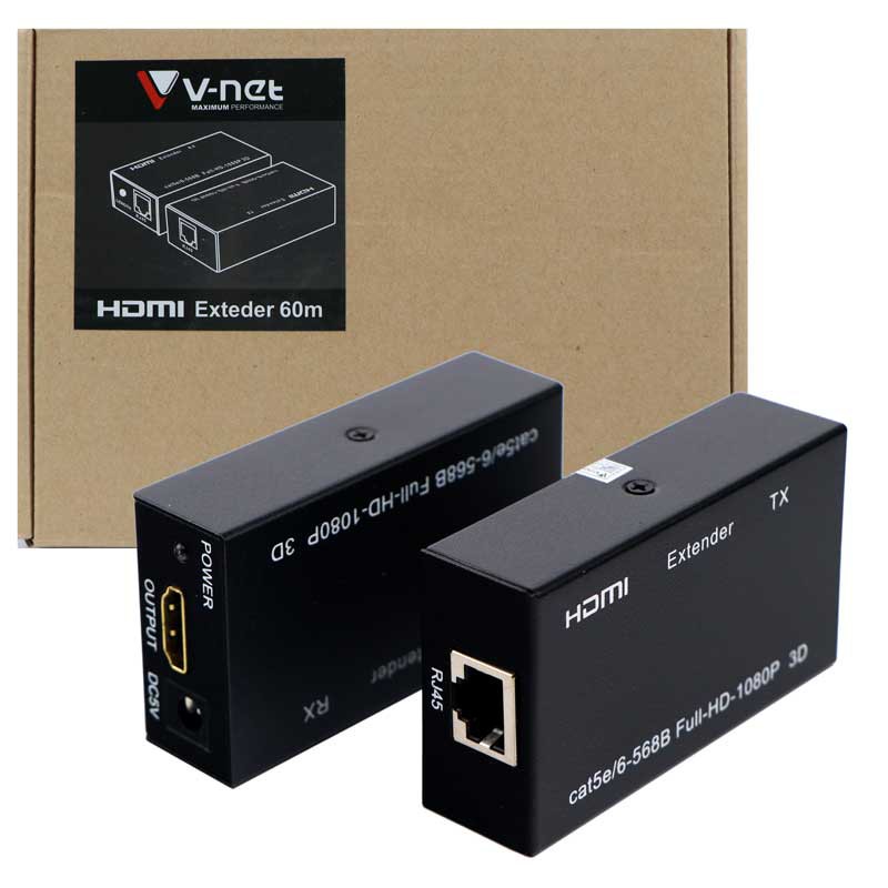 اکستندر HDMI وی نت پشتیبانی تا 60 متر V-EXHD1360