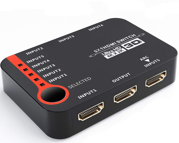 سوئیچ 5 پورت HDMI لایمستون LS-HS0501
