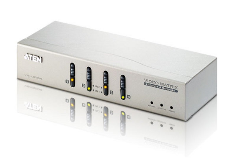 ماتریکس سوئیچ 2در4 VGA/Audio آتن VS0204