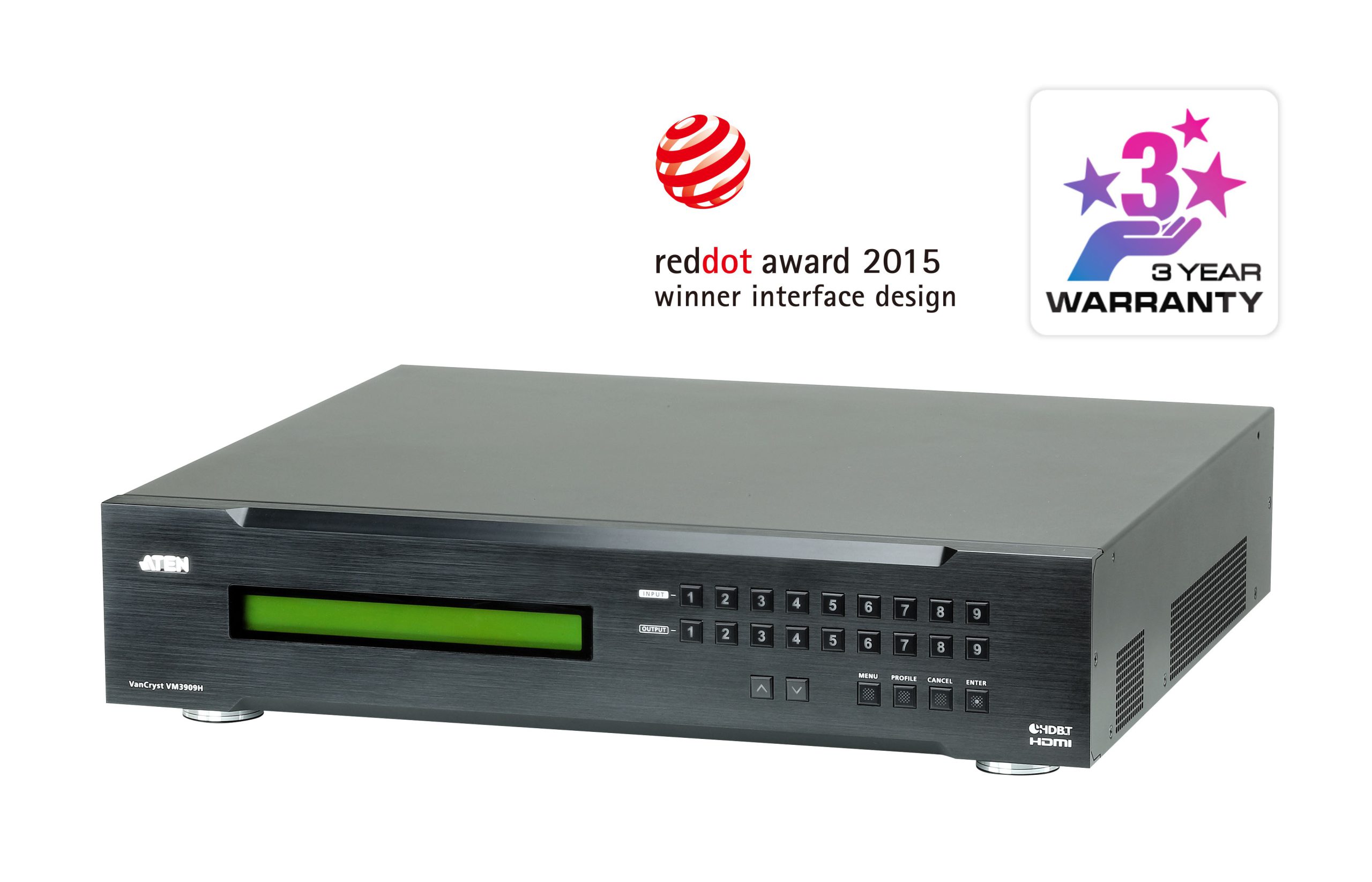 ماتریکس سوئیچ 9در9 HDMI Hdbaset-Lite 4K آتن VM3909H