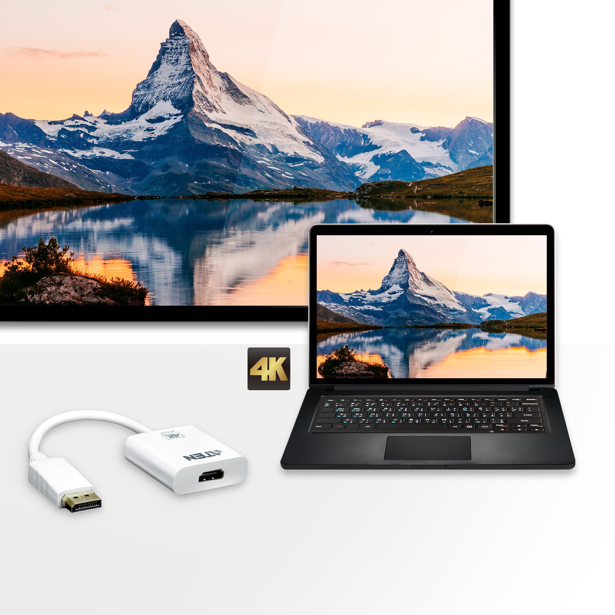 مبدل Displayport به HDMI آتن VC986