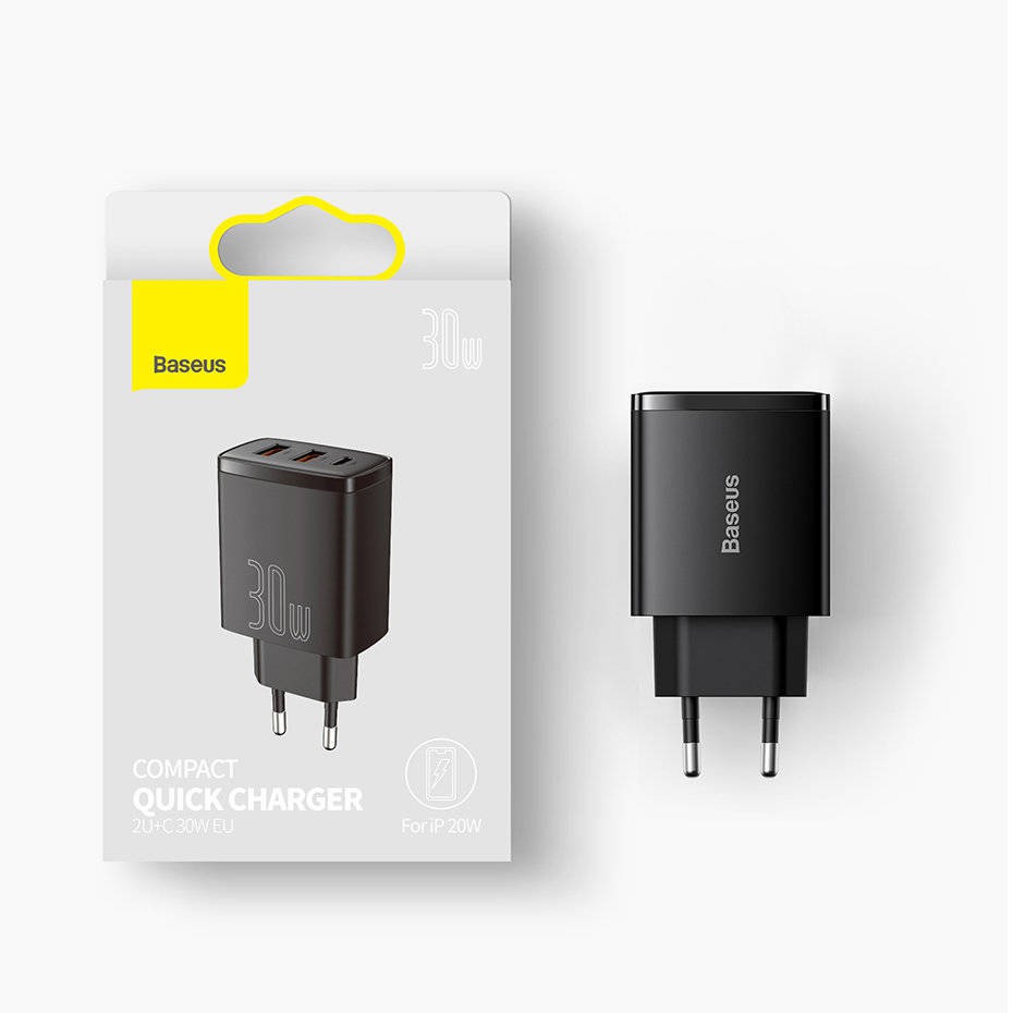 شارژر دیواری باسئوس 30W مدل CCXJ-E01