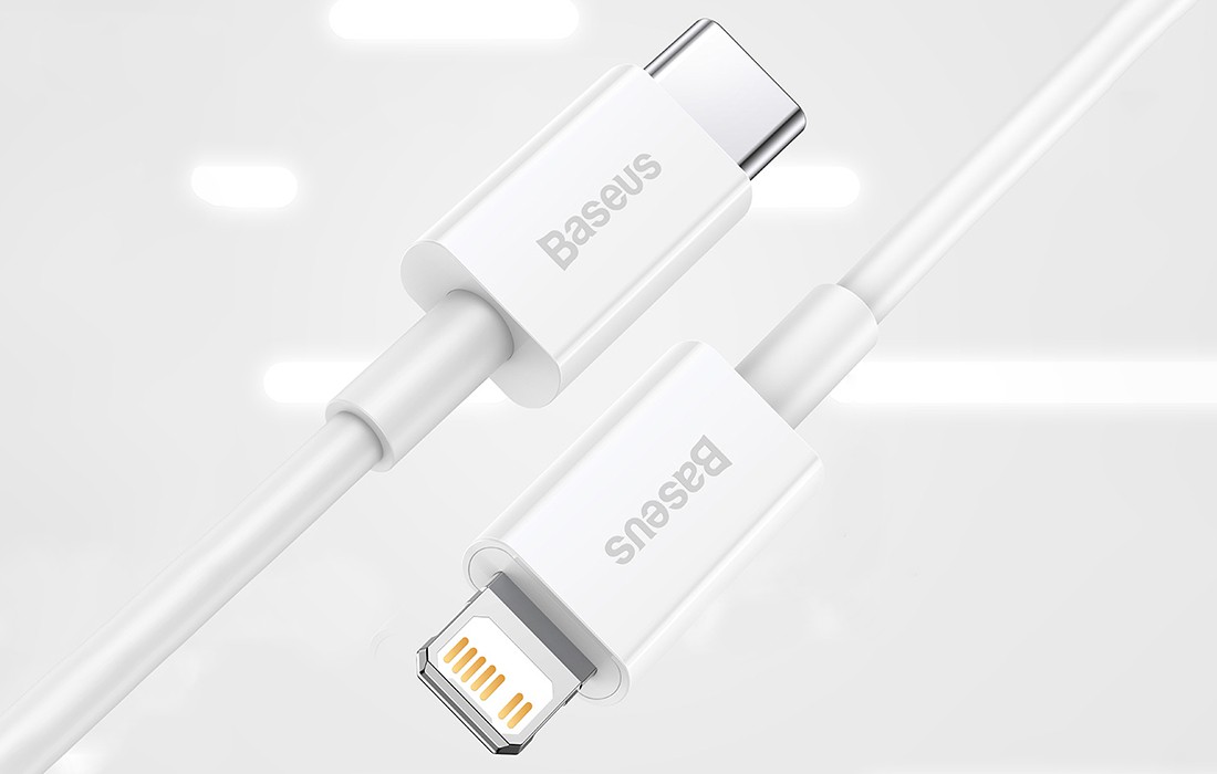 کابل شارژ Type-C به Lightning باسئوس CATLYS-A02 طول 1 متر