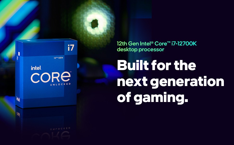 پردازنده کامپیوتر بدون باکس سری Alder Lake اینتل Core i7-12700K