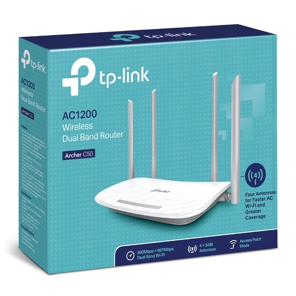 روتر بی سیم 2 بانده تی پی لینک Archer C50