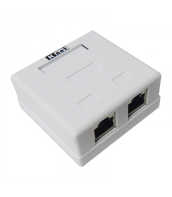 کیستون باکس 2 پورت CAT6 SFTP کی نت K-NBSC6S002
