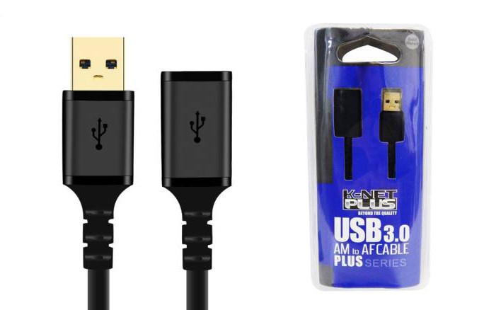 کابل افزایش طول USB کی نت پلاس KP-C4022 طول 1.5 متر