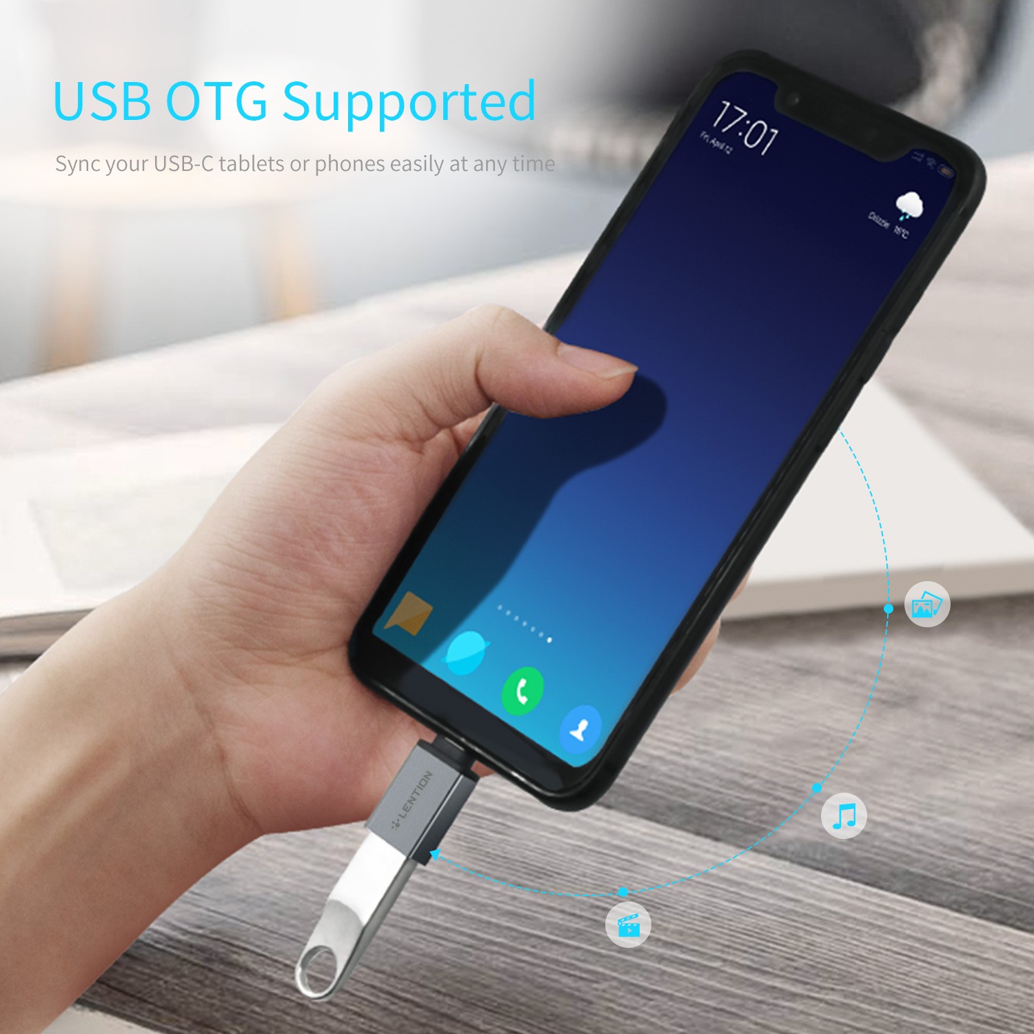 مبدل Type-C به USB لنشن C3