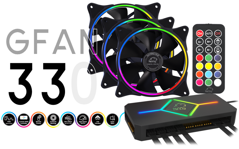 فن کیس تسکو مدل GFAN 330 بسته 3 عددی