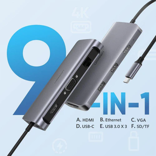 داک استیشن 9 پورت یوگرین مدل CM179 40873