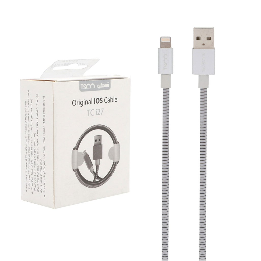 کابل شارژ Lightning تسکو TC I27 طول 1 متر