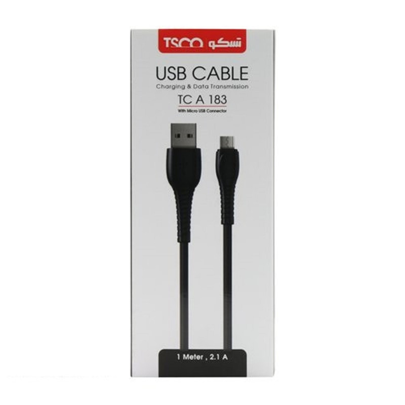 کابل شارژ Micro usb تسکو TCA 183 طول 1 متر