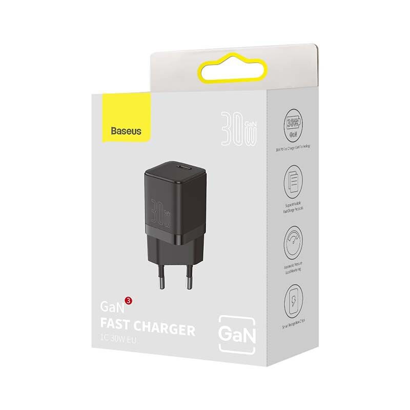 شارژر دیواری باسئوس 30W مدل CCGN010101