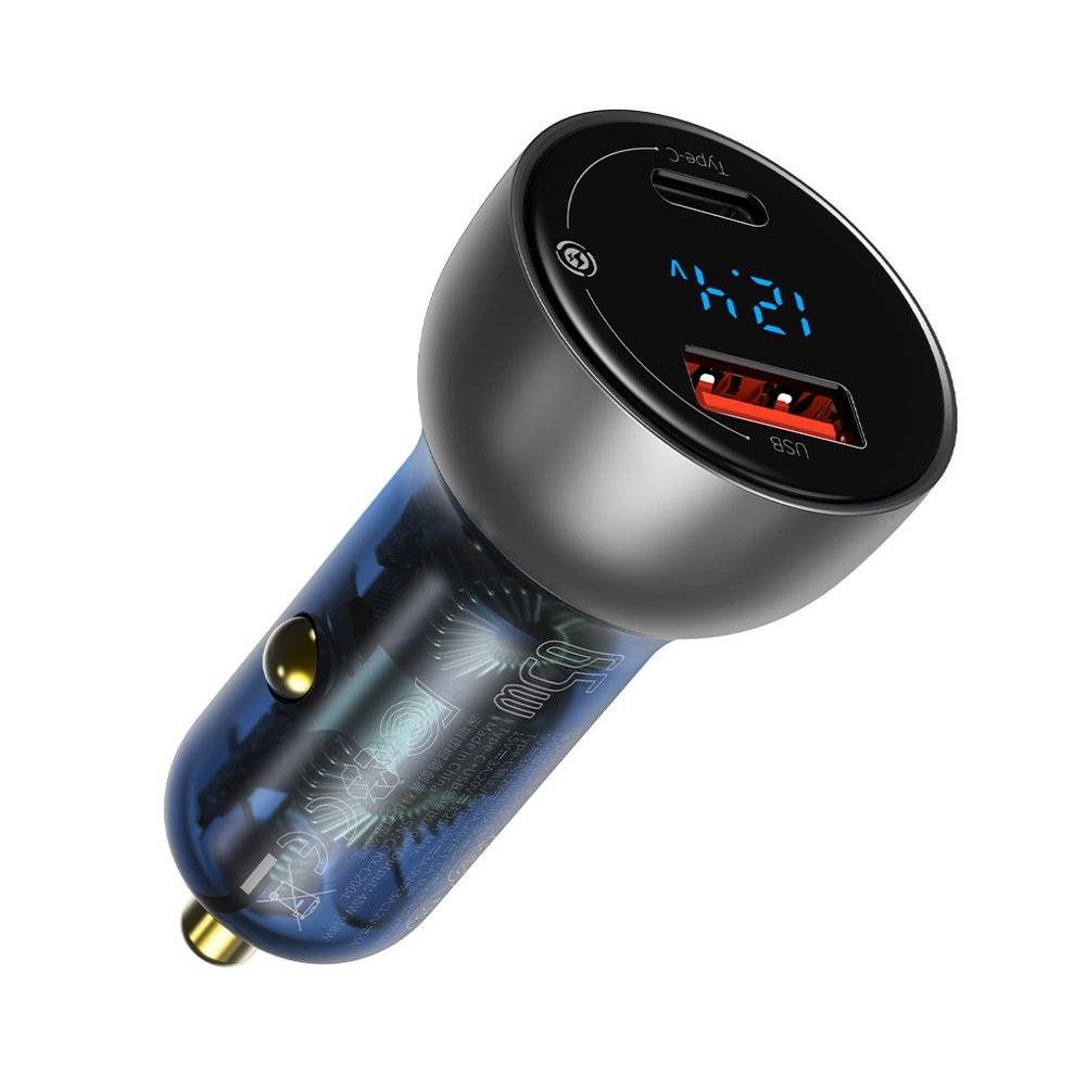 شارژر فندکی باسئوس 65W مدل CCKX-C0A