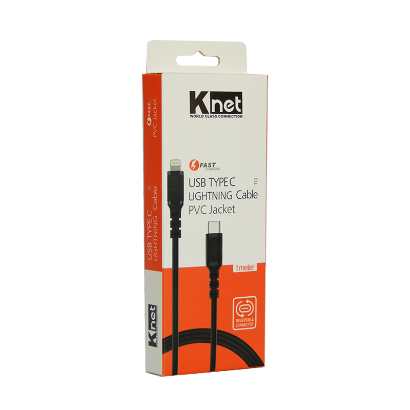 کابل شارژ Lightning کی نت مدل K-CUCM2LI12 طول 1.2 متر