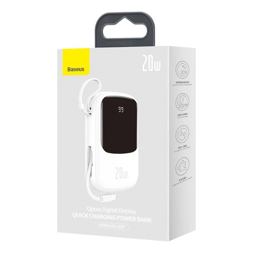 پاور بانک 20000mAH باسئوس 20W مدل PPQD-H02