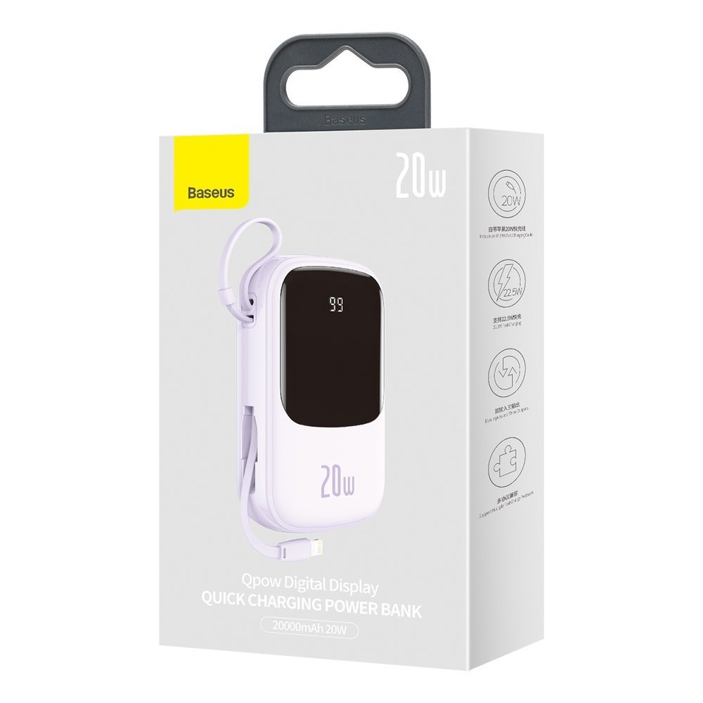 پاور بانک 20000mAH باسئوس 20W مدل PPQD-H05