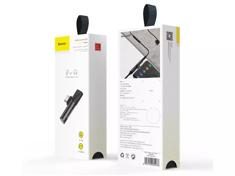 تبدیل Type-c به Type-c - AUX باسئوس مدل CATL41-01