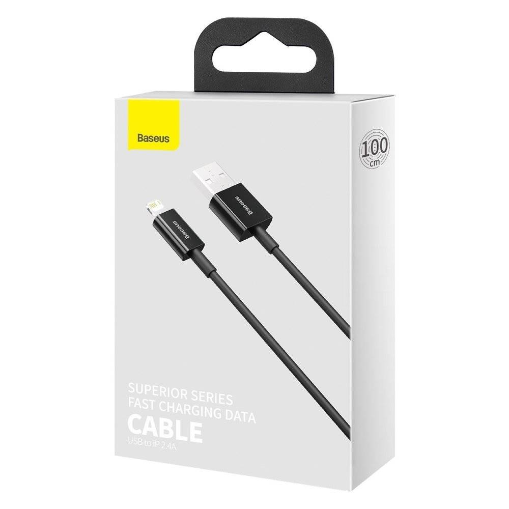 کابل شارژ Lightning باسئوس مدل CALYS-A01 طول 1 متر