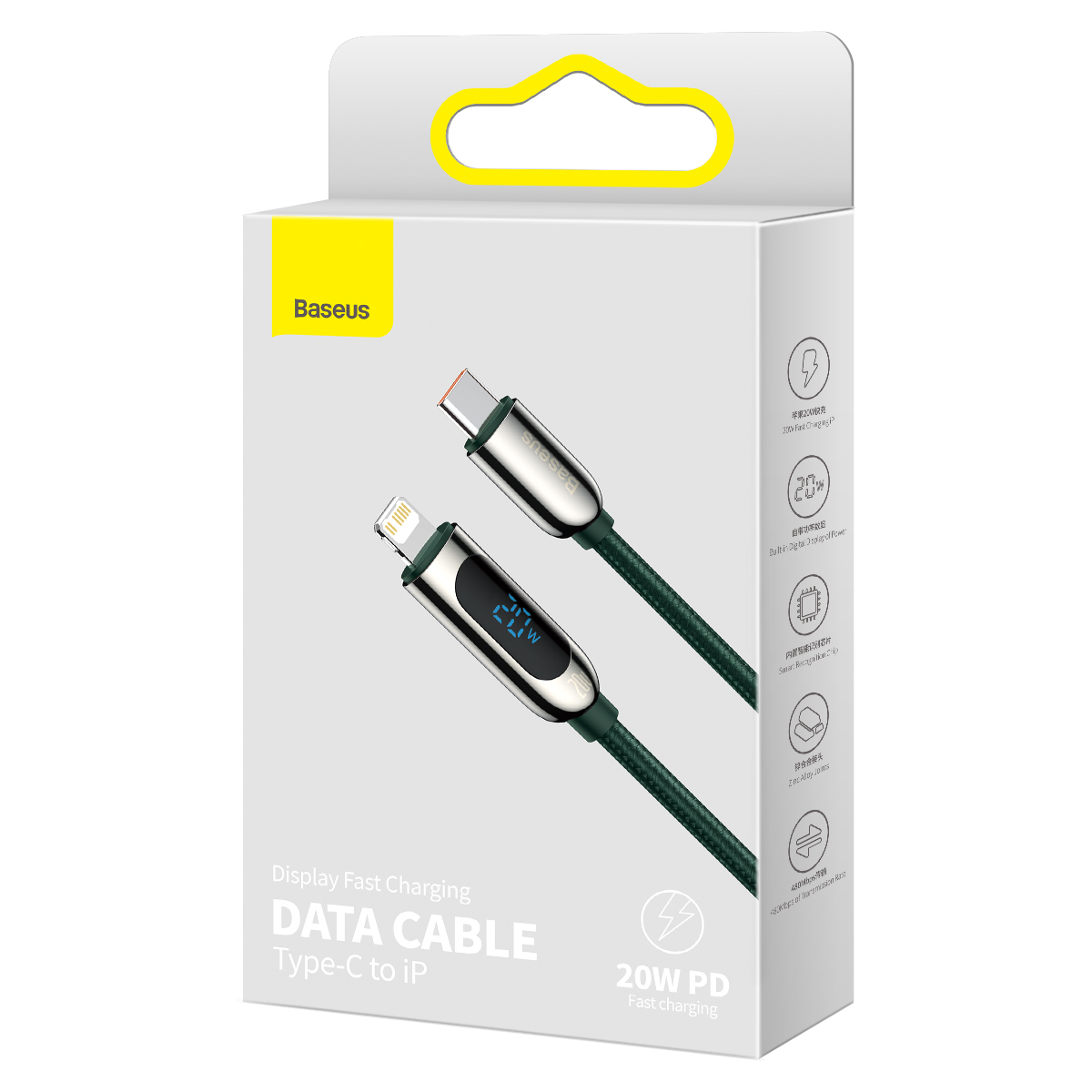 کابل شارژ Type-C به Lightning باسئوس مدل CATLSK-A06 طول 2 متر