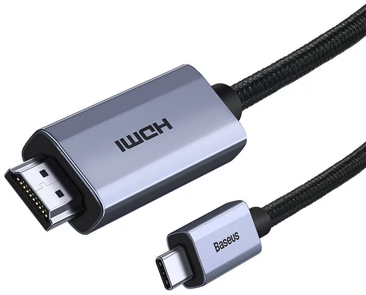 کابل تبدیل Type-C به HDMI باسئوس WKGQ010101 طول 2 متر