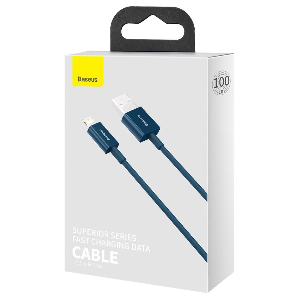 کابل شارژ Lightning باسئوس CALYS-A03 طول 1 متر