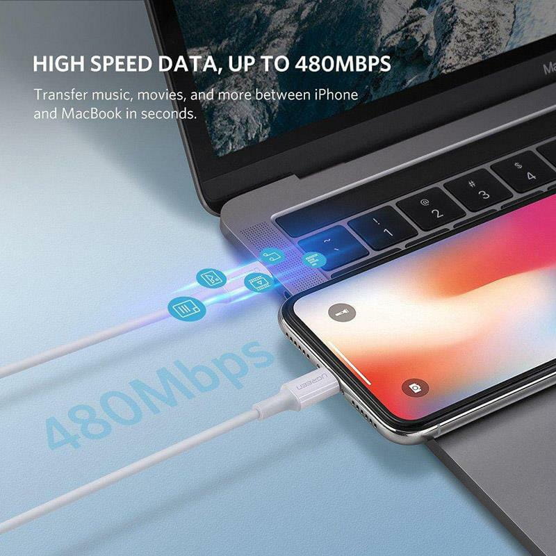 کابل شارژ Lightning یوگرین مدل US171 10493 طول 1 متر
