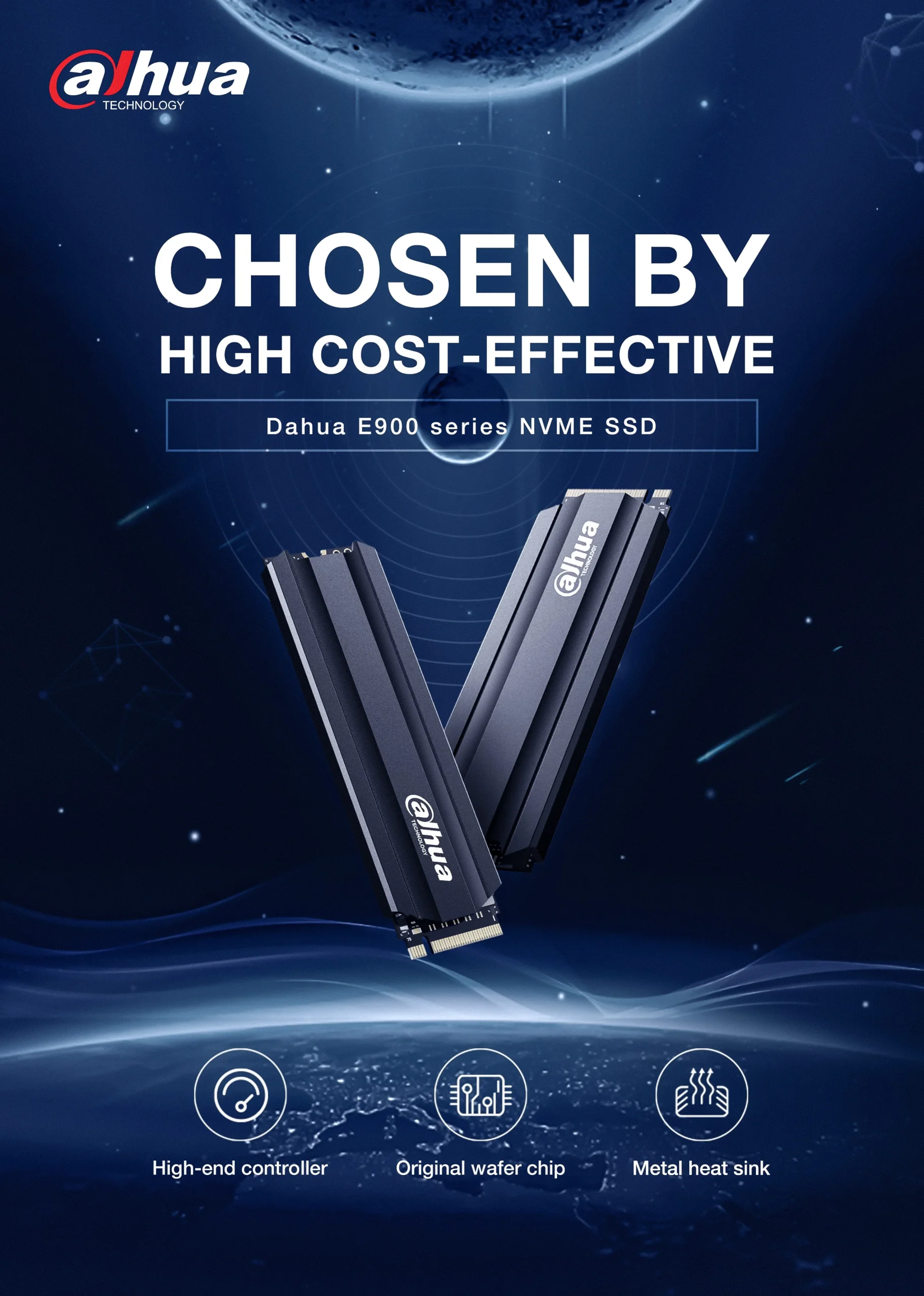 حافظه اس اس دی داهوا مدل E900N M.2 2280 NVMe ظرفیت 256 گیگابایت