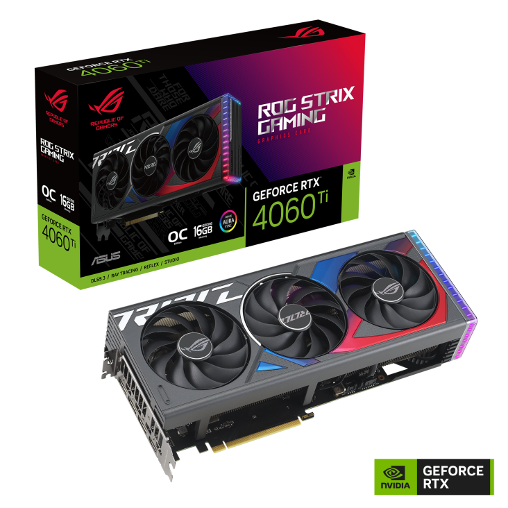 کارت گرافیک ایسوس مدل ROG Strix GeForce RTX 4060 Ti OC Edition 16GB GDDR6