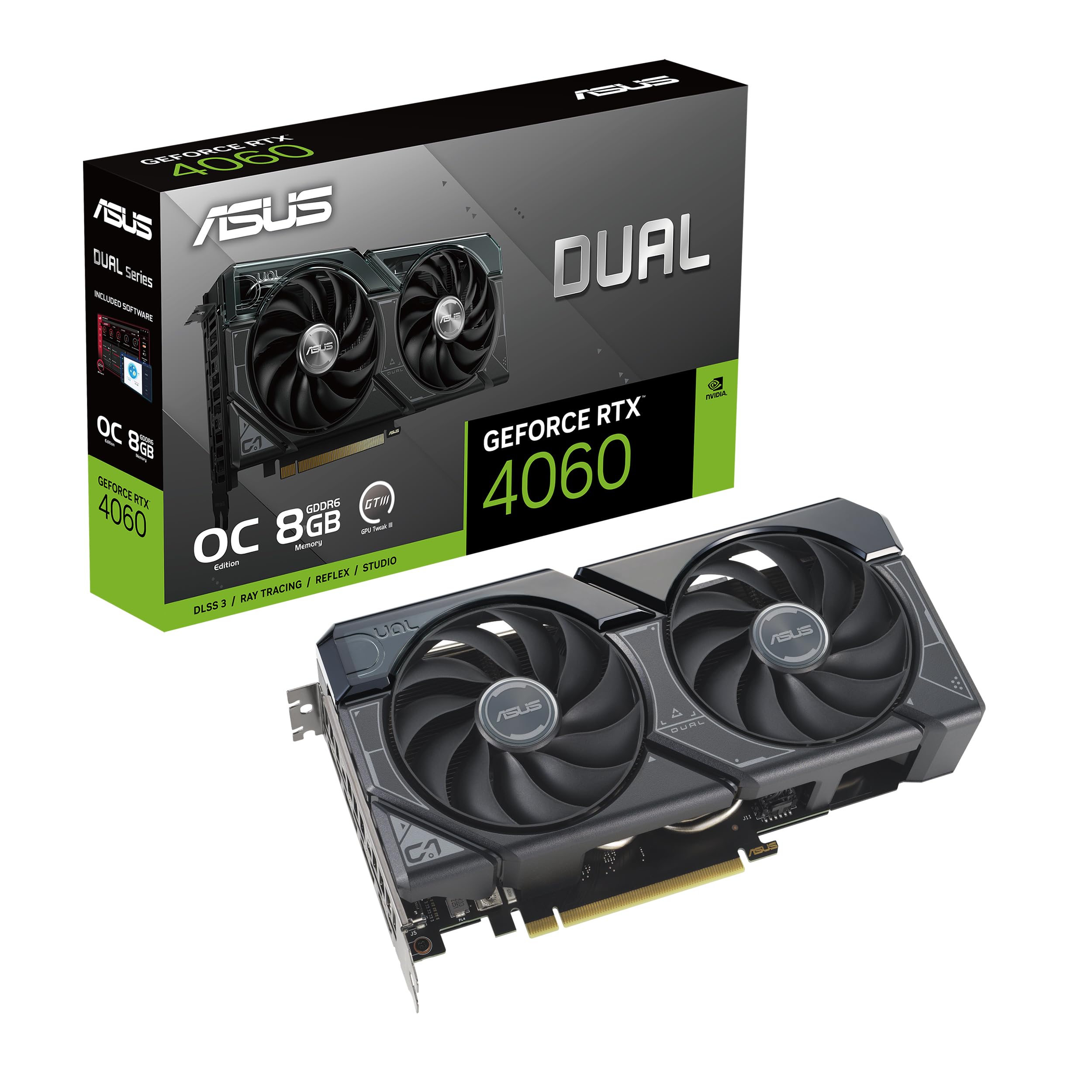 کارت گرافیک ایسوس مدل ASUS Dual GeForce RTX 4060 OC Edition 8GB GDDR6