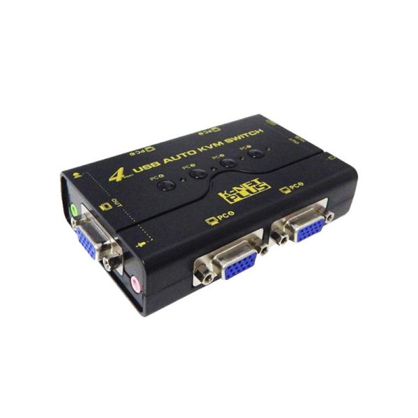 KVM سوئیچ 4 پورت کی نت پلاس مدل KP-SWKV004