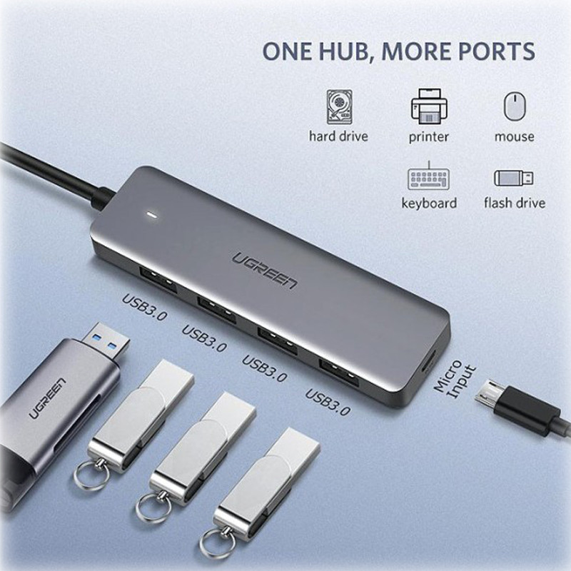 هاب 4 پورت USB 3.0 یوگرین مدل CM219 50985