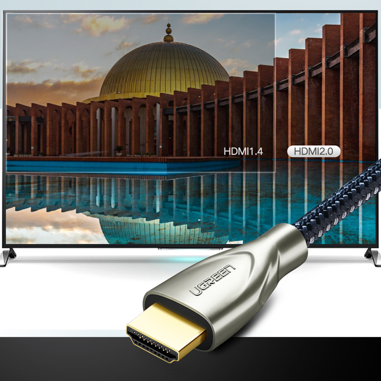 کابل HDMI 4K ورژن 2.0 یوگرین مدل HD131 50110 طول 5 متر