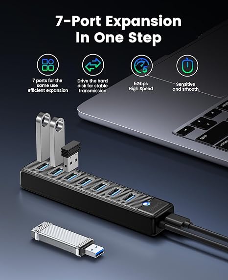 هاب 7 پورت USB 3.0 اوریکو مدل PW7U C3 10